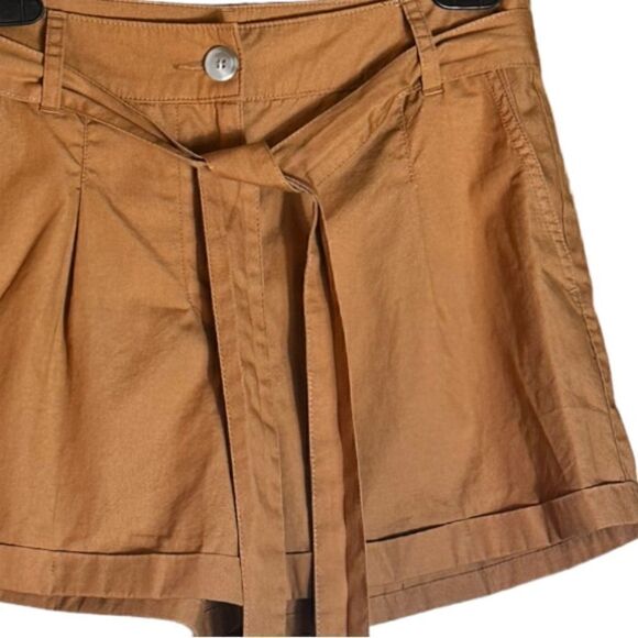Forever 21 Brown Cotton Shorts With Belt Size Small ▪️📦 - Picture 6 of 7